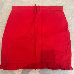 Red skirt
